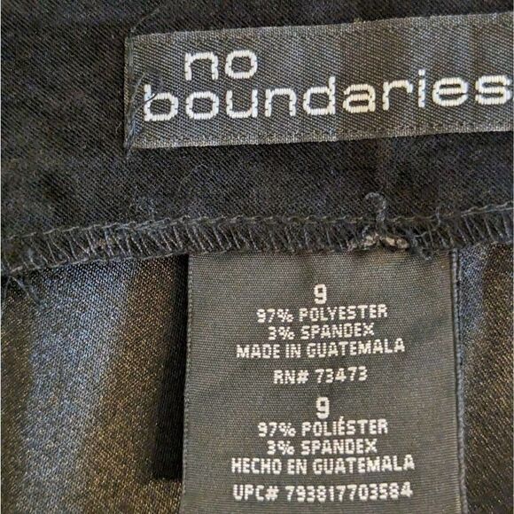 NWT No Boundaries Y2K Black Faux Suede Dress - Picture 5 of 5